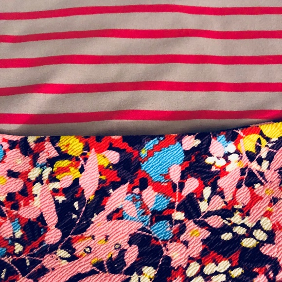 Pink Floral Cassie pencil skirt Lynnae top XS XXS - Picture 2 of 8